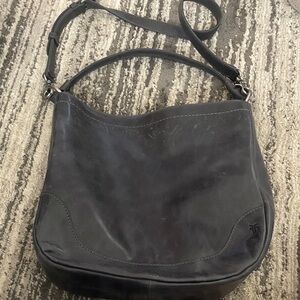 Frye Grey leather hobo bag